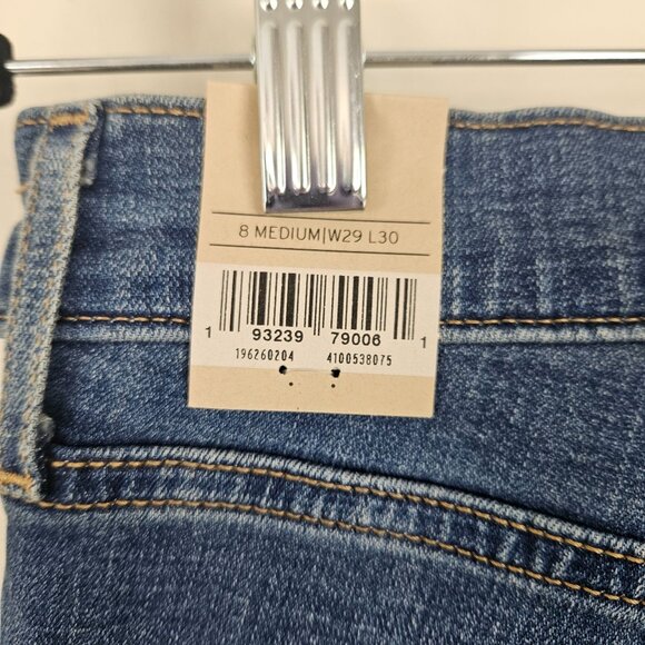 Levis Womens Blue Jeans Size 8 Medium 311 Skinny Shaping W29 L30 Distressed Deni - Picture 6 of 13